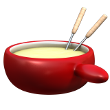 Come Fonduta emoji appare su Apple.