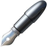 How Fountain Pen emoji looks on Apple.