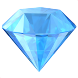 How Gem Stone emoji looks on Apple.