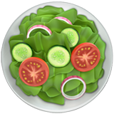 Come Insalata verde emoji appare su Apple.