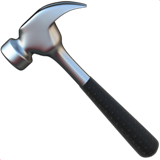 How Hammer emoji looks on Apple.