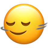 How Head Shaking Horizontally emoji looks on Apple.