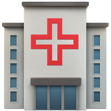 How Hospital emoji looks on Apple.