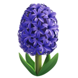 How Hyacinth emoji looks on Apple.