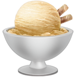 How Ice Cream emoji looks on Apple.