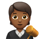 Hoe Rechter: donkergetinte huidskleur emoji eruit ziet op Apple.