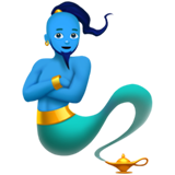 How Man Genie emoji looks on Apple.