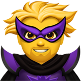 How Man Supervillain emoji looks on Apple.