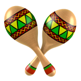 How Maracas emoji looks on Apple.