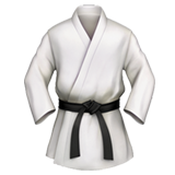 How Martial Arts Uniform emoji looks on Apple.