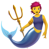 How Merperson emoji looks on Apple.