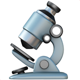 A quoi ressemblent les emoji Microscope sur Apple.