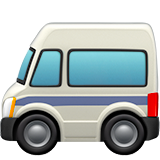 A quoi ressemblent les emoji Minibus sur Apple.