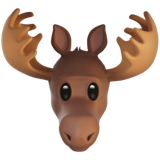 How Moose emoji looks on Apple.