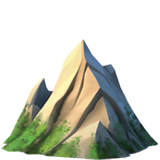 How Mountain emoji looks on Apple.