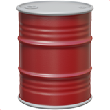 How Oil Drum emoji looks on Apple.