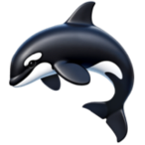 A quoi ressemblent les emoji Orque sur Apple.