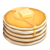 How Pancakes emoji looks on Apple.