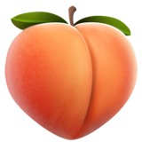 How Peach emoji looks on Apple.