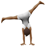 How Person Cartwheeling: Medium-Dark Skin Tone emoji looks on Apple.