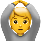 Hoe Persoon die OK-gebaar maakt emoji eruit ziet op Apple.