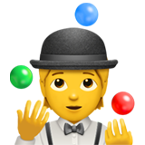 How Person Juggling emoji looks on Apple.