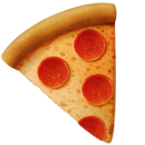 How Pizza emoji looks on Apple.