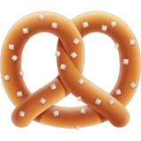 How Pretzel emoji looks on Apple.