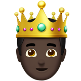 Come Principe: carnagione scura emoji appare su Apple.