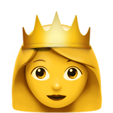 Πώς φαίνεται το emoji Πριγκίπισσα στο Apple.