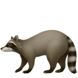 How Raccoon emoji looks on Apple.