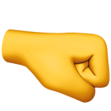 How Right-Facing Fist emoji looks on Apple.