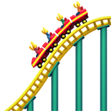 How Roller Coaster emoji looks on Apple.