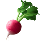根菜の絵文字がAppleでどのように見えるか。