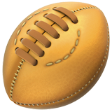 How Rugby Football emoji looks on Apple.