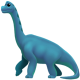 How Sauropod emoji looks on Apple.