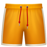 Come Pantaloncini emoji appare su Apple.