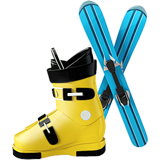 How Skis emoji looks on Apple.