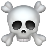 How Skull and Crossbones emoji looks on Apple.