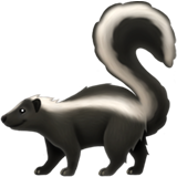 How Skunk emoji looks on Apple.