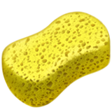 How Sponge emoji looks on Apple.