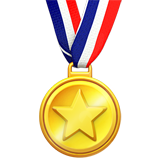 A quoi ressemblent les emoji Médaille sportive sur Apple.