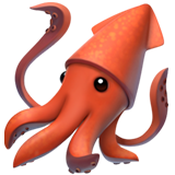 How Squid emoji looks on Apple.