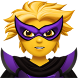 How Supervillain emoji looks on Apple.