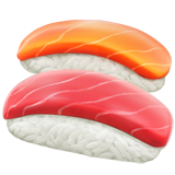 How Sushi emoji looks on Apple.