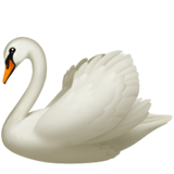 Cómo se ve el emoji Cisne en Apple.