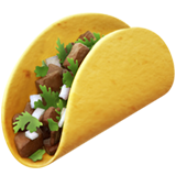 How Taco emoji looks on Apple.