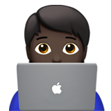 Hoe Technoloog: donkere huidskleur emoji eruit ziet op Apple.