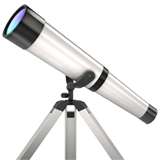 How Telescope emoji looks on Apple.