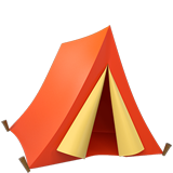 How Tent emoji looks on Apple.